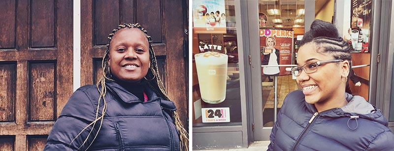 Photos of participants, showing their faces.