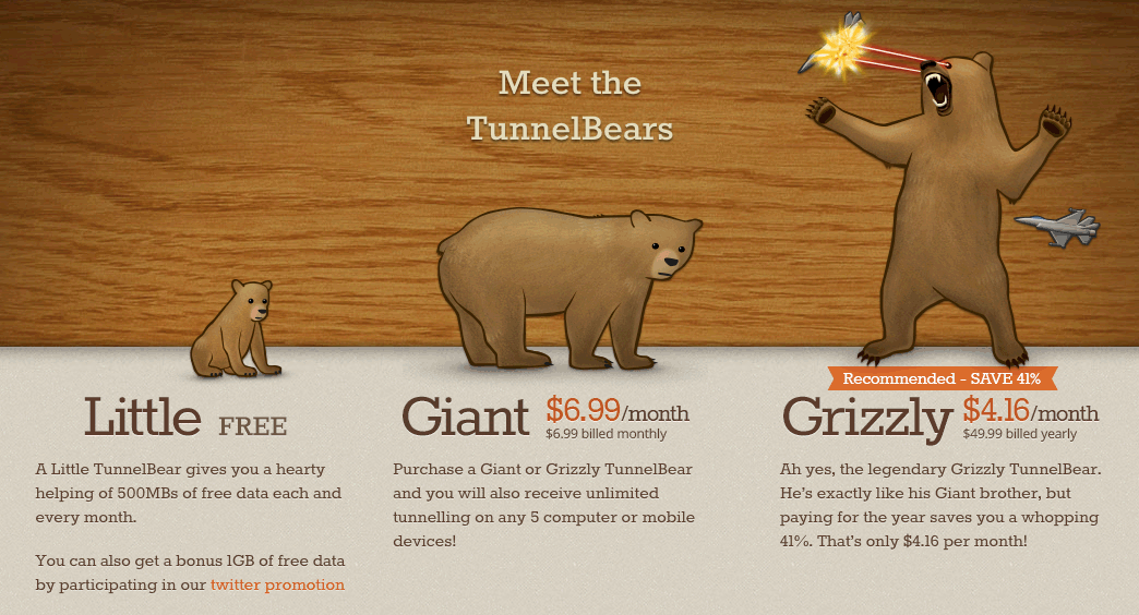Tunnel Bears are
approachably cuddly, but also fierce